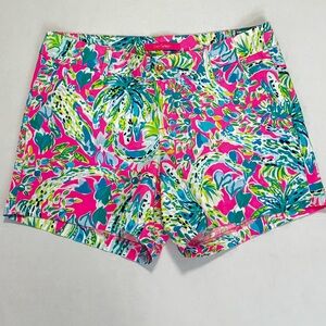 Lilly Pulitzer 5” Callahan Shorts Snap Back Print Size 6